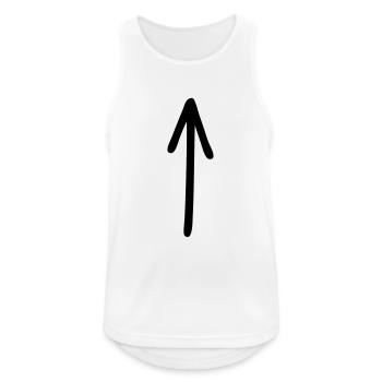 Up arrow - Men's Breathable Tank Top - white - Front - Nick (188cm)