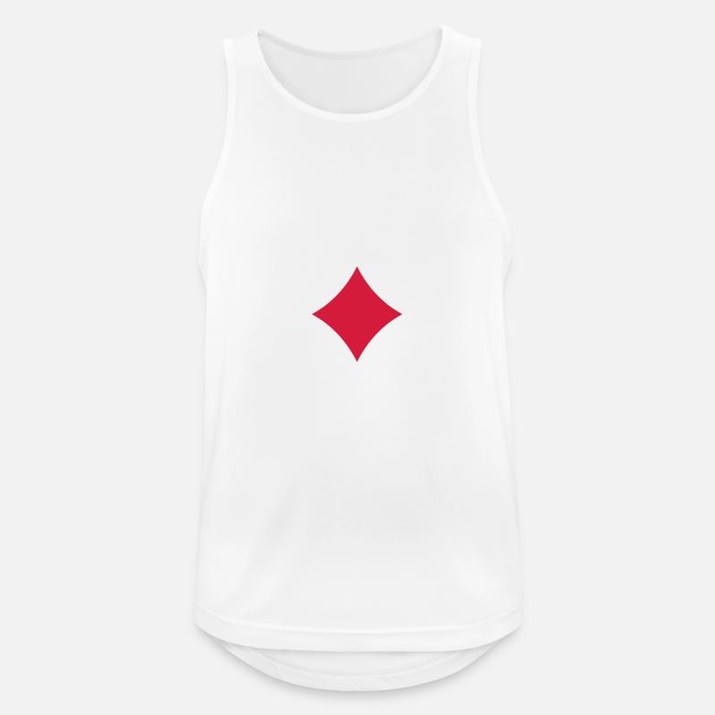 Diamond cards - Men's Breathable Tank Top - white