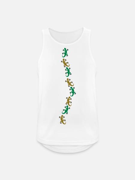 Eight Geckos - Men's Breathable Tank Top - white