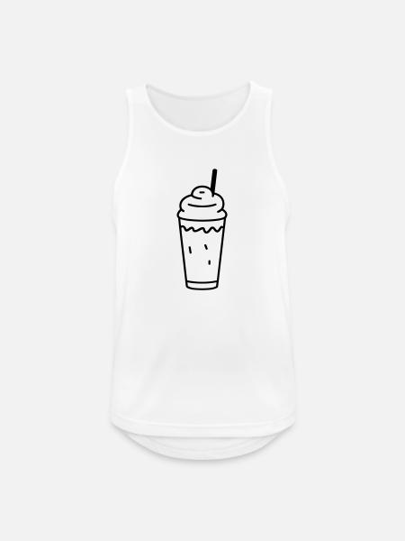 Milchshake - Männer Tank Top atmungsaktiv - Weiß