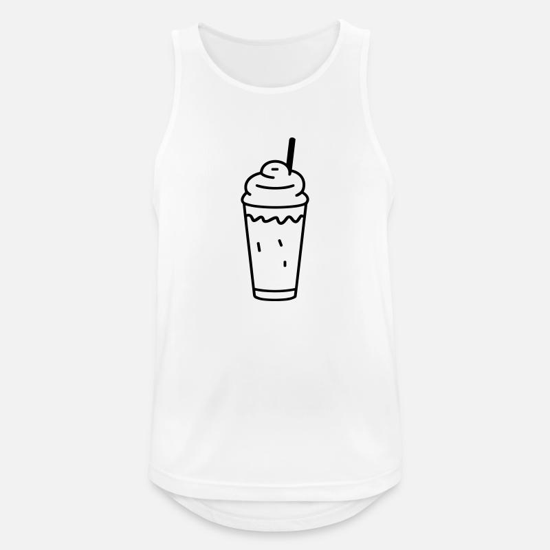 Milchshake - Männer Tank Top atmungsaktiv - Weiß