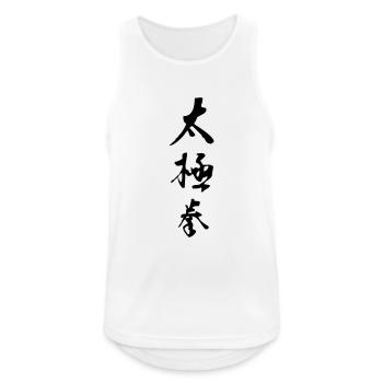 Tai Chi Chuan - Männer Tank Top atmungsaktiv - Weiß - Vorne - Nick (188cm)