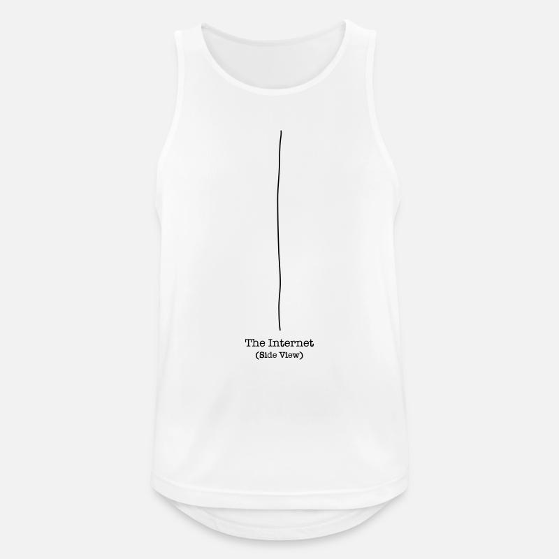 The Internet - Side View - Männer Tank Top atmungsaktiv - Weiß