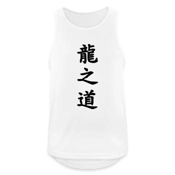 Der Weg des Drachen - Männer Tank Top atmungsaktiv - Weiß - Vorne - Nick (188cm)
