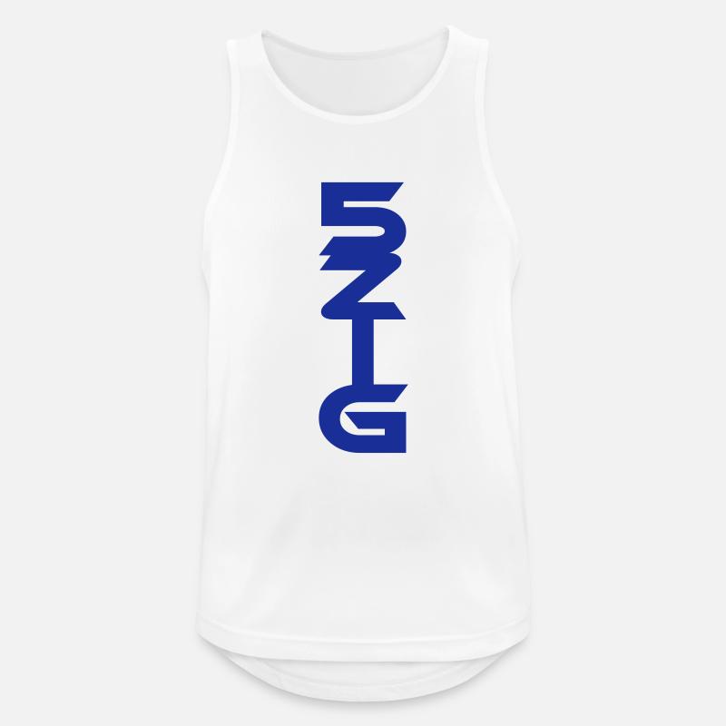 5 zig fünfzig - Männer Tank Top atmungsaktiv - Weiß