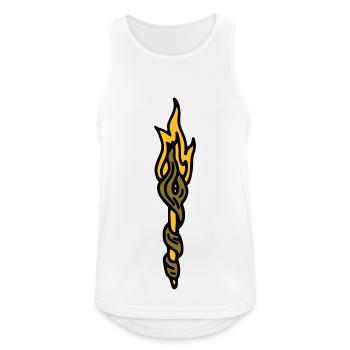 Magic wand torch wizard magic magician - Men's Breathable Tank Top - white - Front - Nick (188cm)