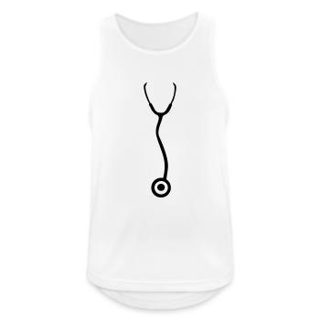 Stethoscope - Doctor - Men's Breathable Tank Top - white - Front - Nick (188cm)