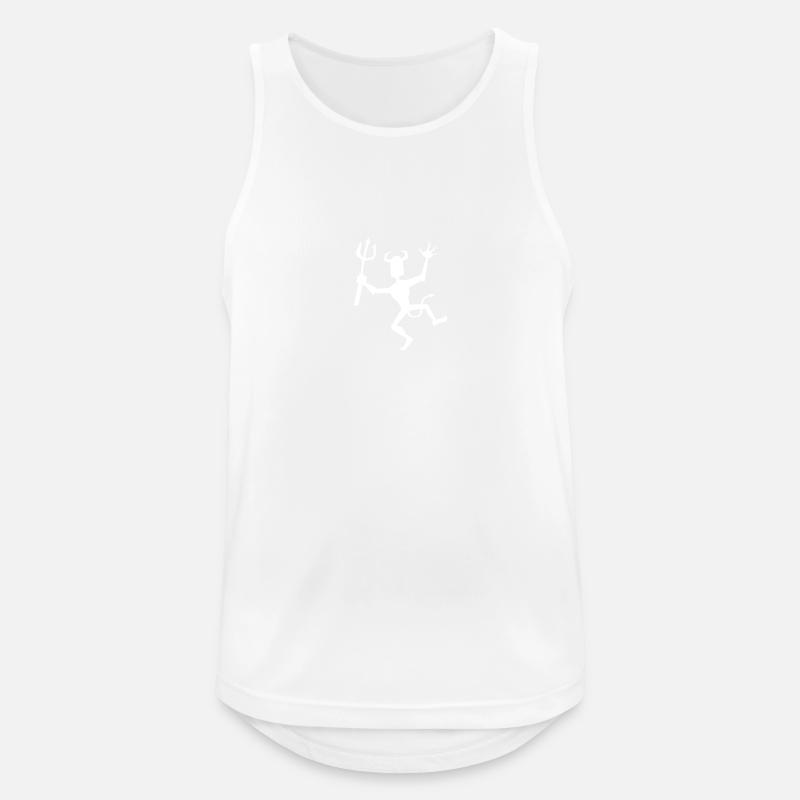 Dancing devil - Men's Breathable Tank Top - white