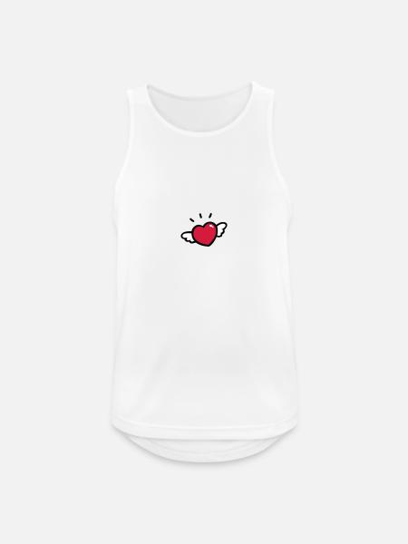 Love - Débardeur respirant Homme - blanc