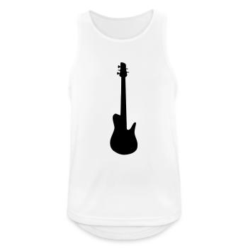 Bass - Männer Tank Top atmungsaktiv - Weiß - Vorne - Nick (188cm)
