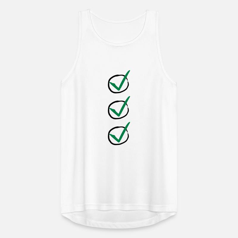 Three Checkmarks Men's Breathable Tank Top