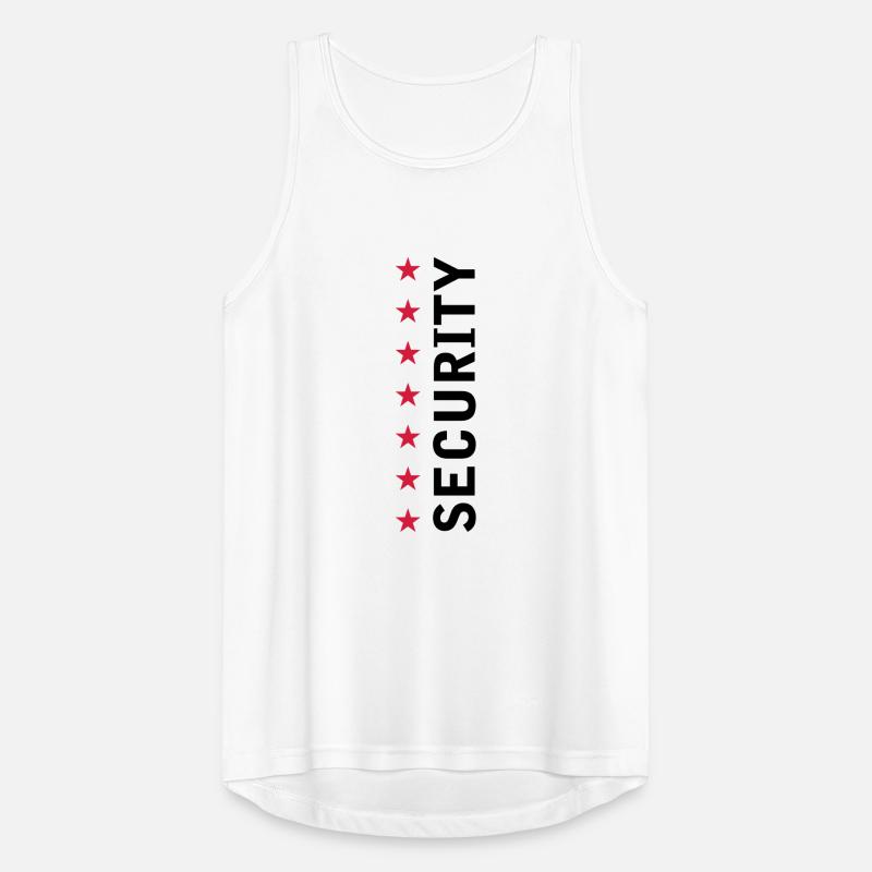 Security Text Logo Men's Breathable Tank Top