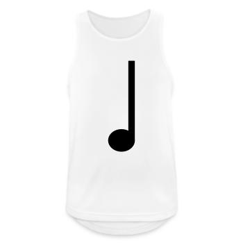 Quarter note music - Men's Breathable Tank Top - white - Front - Nick (188cm)
