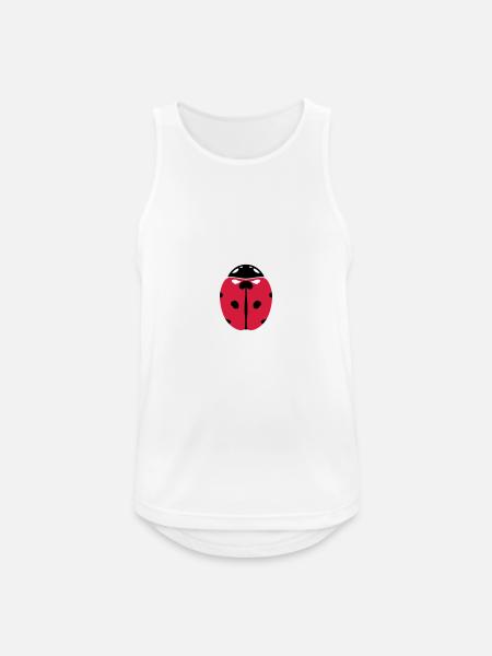 Ladybug - Men's Breathable Tank Top - white