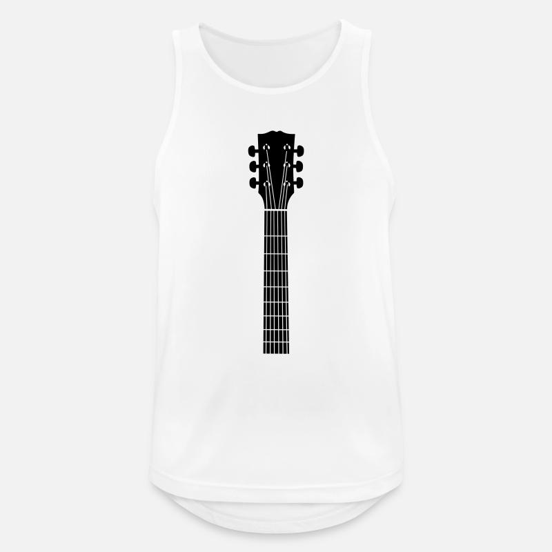 guitar head - Men's Breathable Tank Top - white