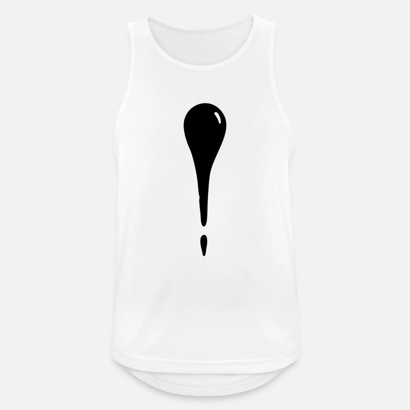 Wassertropfen - Träne - Männer Tank Top atmungsaktiv - Weiß