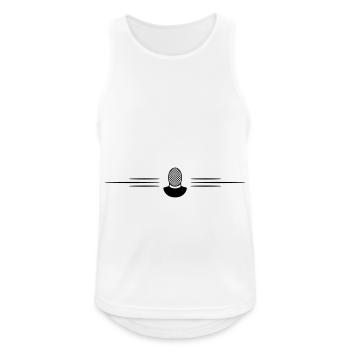 Fencing Mask Line - Men's Breathable Tank Top - white - Front - Nick (188cm)