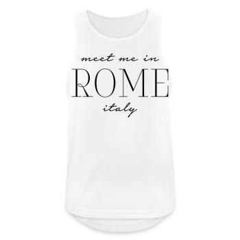 Meet me in Rome italy - Rom Italien - Men's Breathable Tank Top - white - Front - Nick (188cm)