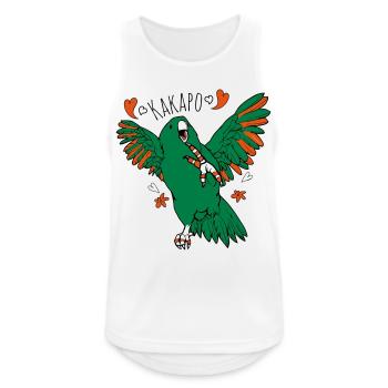 Kakapo - thick parrot - Men's Breathable Tank Top - white - Front - Nick (188cm)