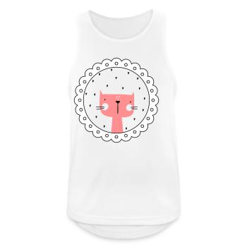 Cat picture frame cat portrait - Men's Breathable Tank Top - white - Front - Nick (188cm)