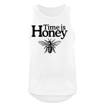 Time is Honey - Men's Breathable Tank Top - white - Front - Nick (188cm)