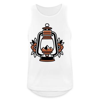 Lantern Mountains Vintage Coat of Arms - Men's Breathable Tank Top - white - Front - Nick (188cm)