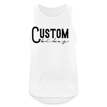 custom bikes bobber tuner chopper motorbike sticker - Men's Breathable Tank Top - white - Front - Nick (188cm)