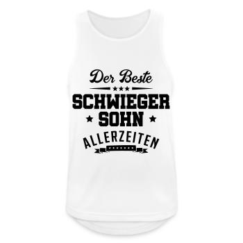 schwiegersohn der beste - Männer Tank Top atmungsaktiv - Weiß - Vorne - Nick (188cm)