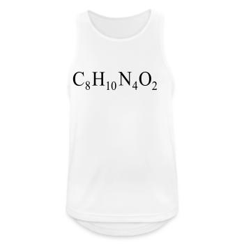 Caffeine - Chemical Formula - Men's Breathable Tank Top - white - Front - Nick (188cm)