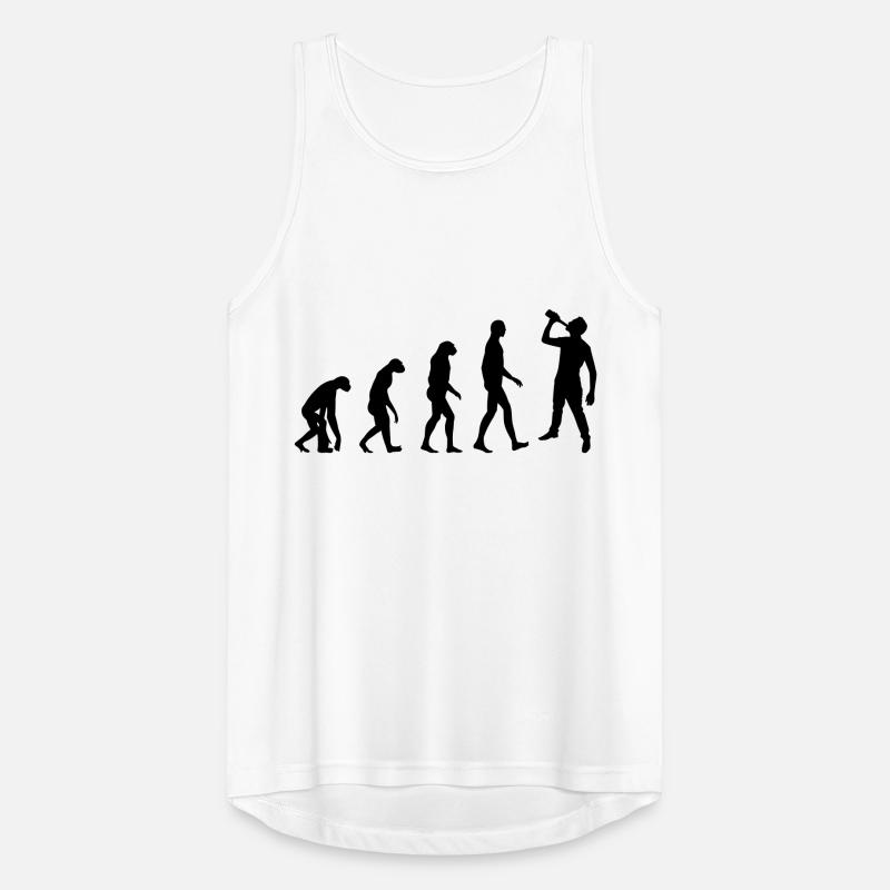 Evolution : Alcohol / Alcoholic / Humor Men's Breathable Tank Top