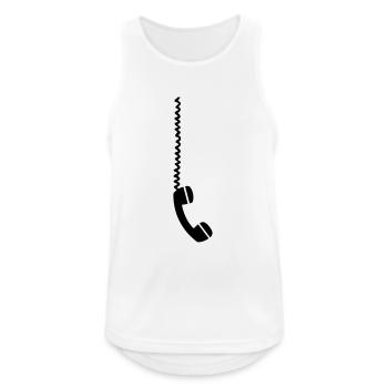 Telephone - Débardeur respirant Homme - blanc - Devant - Nick (188cm)