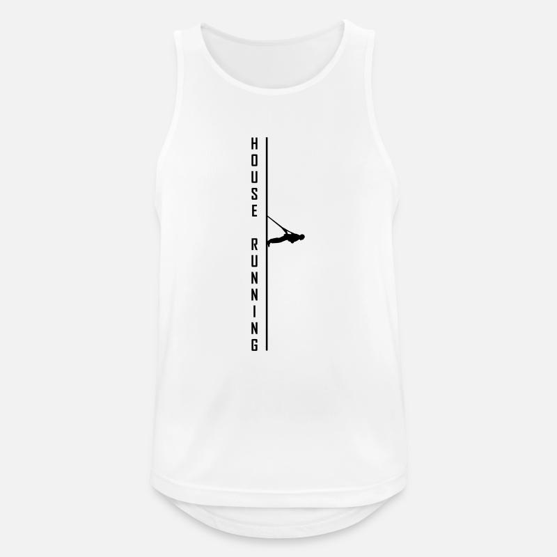 House,running,high-rise,extreme,sport,race,strap - Men's Breathable Tank Top - white