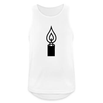Candle - Men's Breathable Tank Top - white - Front - Nick (188cm)