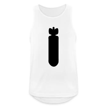 bombe - Männer Tank Top atmungsaktiv - Weiß - Vorne - Nick (188cm)