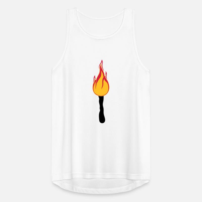 torch night walk light bright fire flame heis Men's Breathable Tank Top