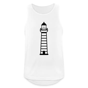 Lighthouse - Men's Breathable Tank Top - white - Front - Nick (188cm)