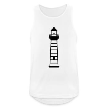 Lighthouse - Men's Breathable Tank Top - white - Front - Nick (188cm)