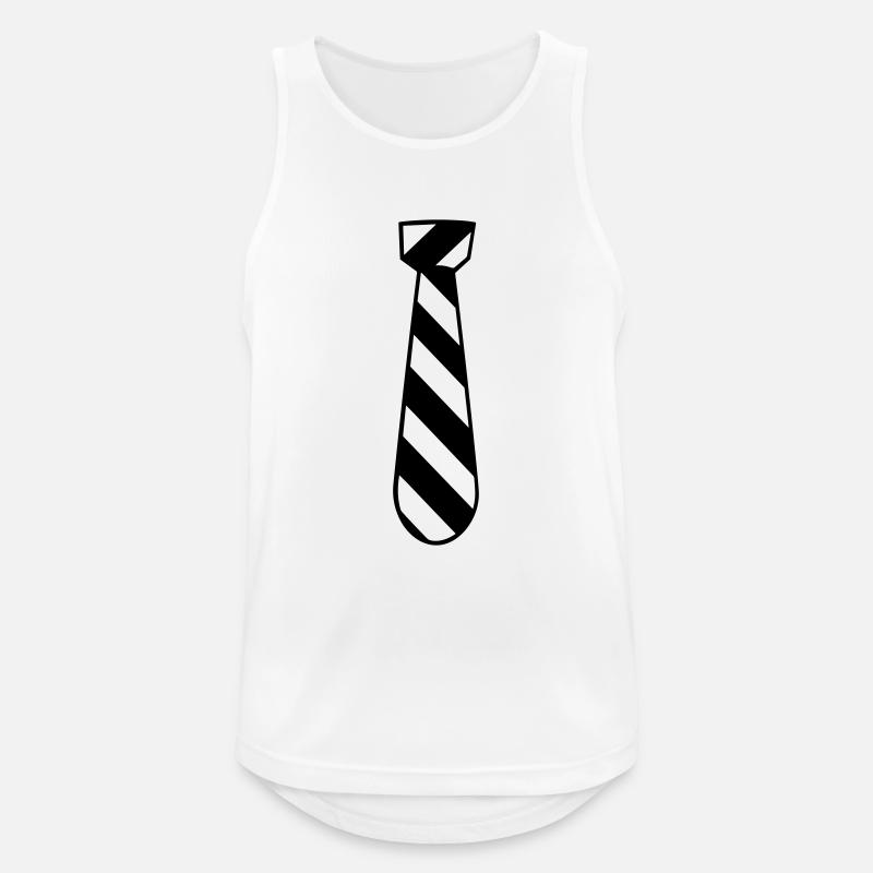 Binden - Männer Tank Top atmungsaktiv - Weiß
