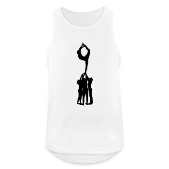 Cheerleading, Cheerleader - Men's Breathable Tank Top - white - Front - Nick (188cm)
