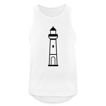 Phare - Débardeur respirant Homme - blanc - Devant - Nick (188cm)