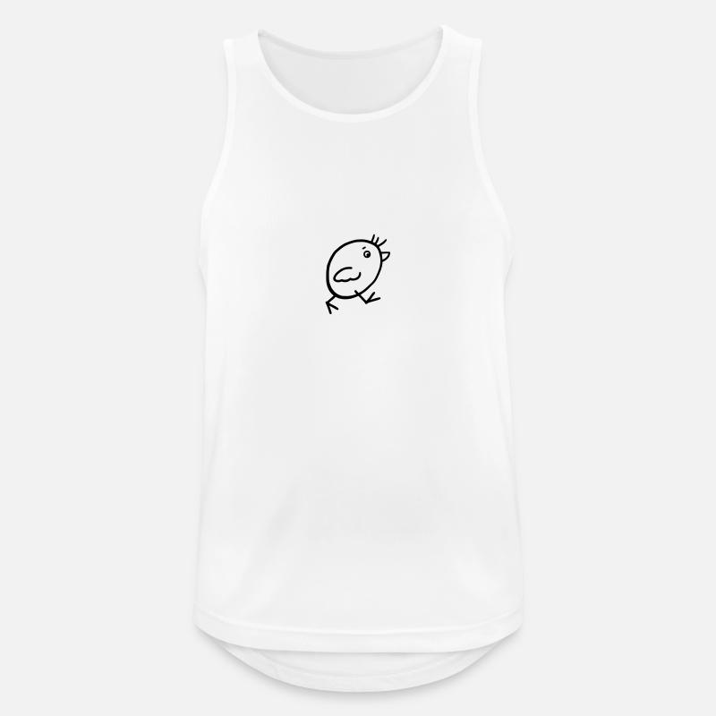 Vogel 01 - Männer Tank Top atmungsaktiv - Weiß