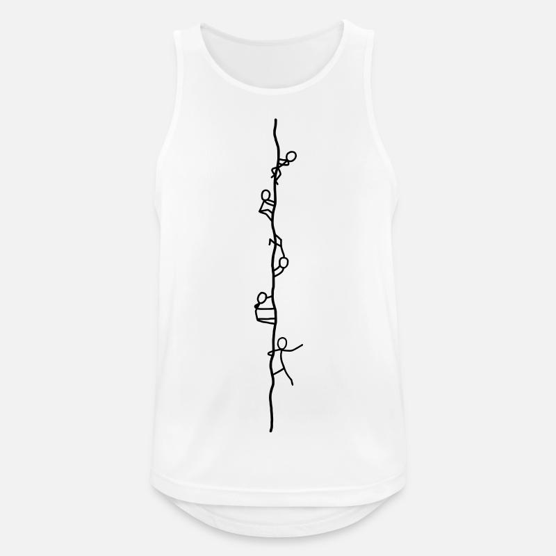 Seilkletterer - Männer Tank Top atmungsaktiv - Weiß