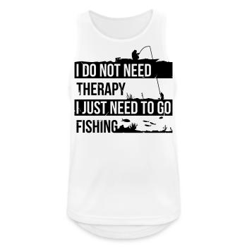I need to go fishing - Men's Breathable Tank Top - white - Front - Nick (188cm)