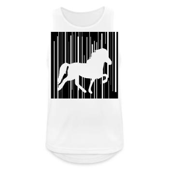 Icelandic Horse : Cheval de cheval de l’Islande Pony Merch - Débardeur respirant Homme - blanc - Devant - Nick (188cm)