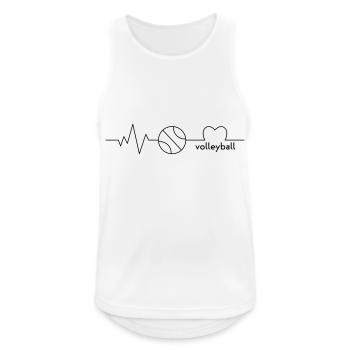Volley-ball - Débardeur respirant Homme - blanc - Devant - Nick (188cm)