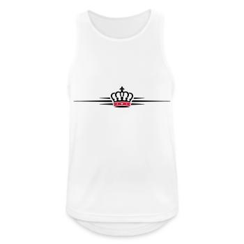 Crown Symbolism - Men's Breathable Tank Top - white - Front - Nick (188cm)