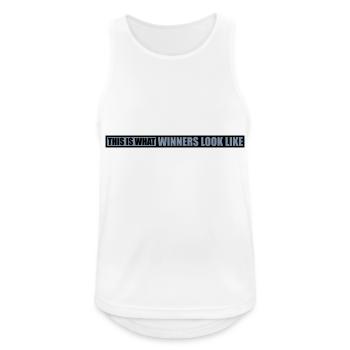 What Winners Look Like - Männer Tank Top atmungsaktiv - Weiß - Vorne - Nick (188cm)
