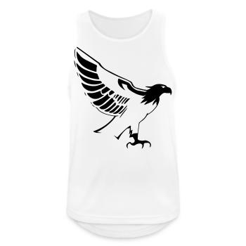 Flying eagle opening wings in profile - Men's Breathable Tank Top - white - Front - Nick (188cm)