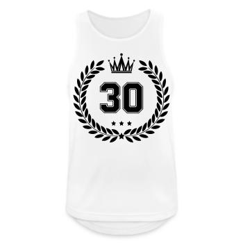 coat of arms 30 - Men's Breathable Tank Top - white - Front - Nick (188cm)