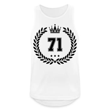 Coat of arms 71 - Men's Breathable Tank Top - white - Front - Nick (188cm)